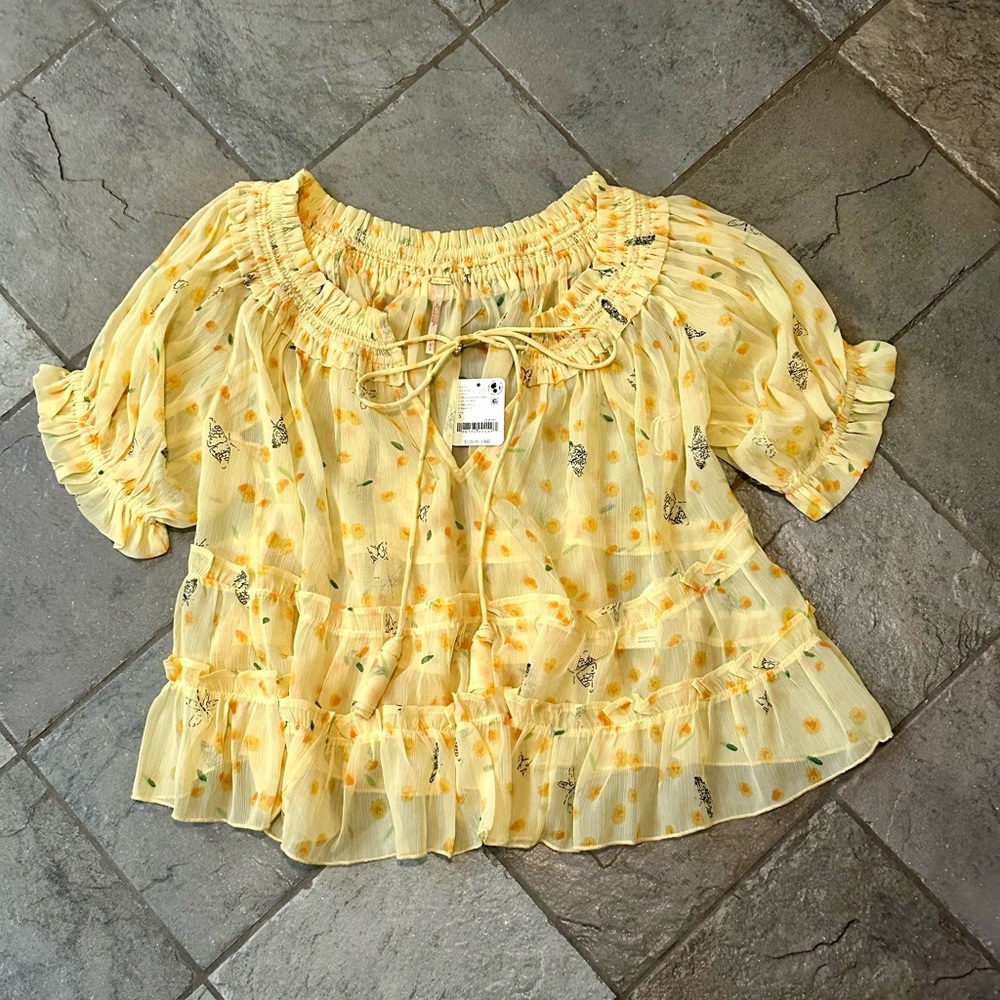 Free People TOP from Morning Mist Maxi Set Size S
